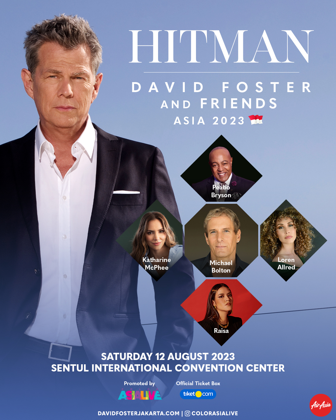 DAVID FOSTER AND FRIENDS “HITMAN ASIA TOUR 2023” Color Asia Live